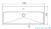 Cerastyle Elite umywalka 100x45cm meblowa / ścienna 032400-u  